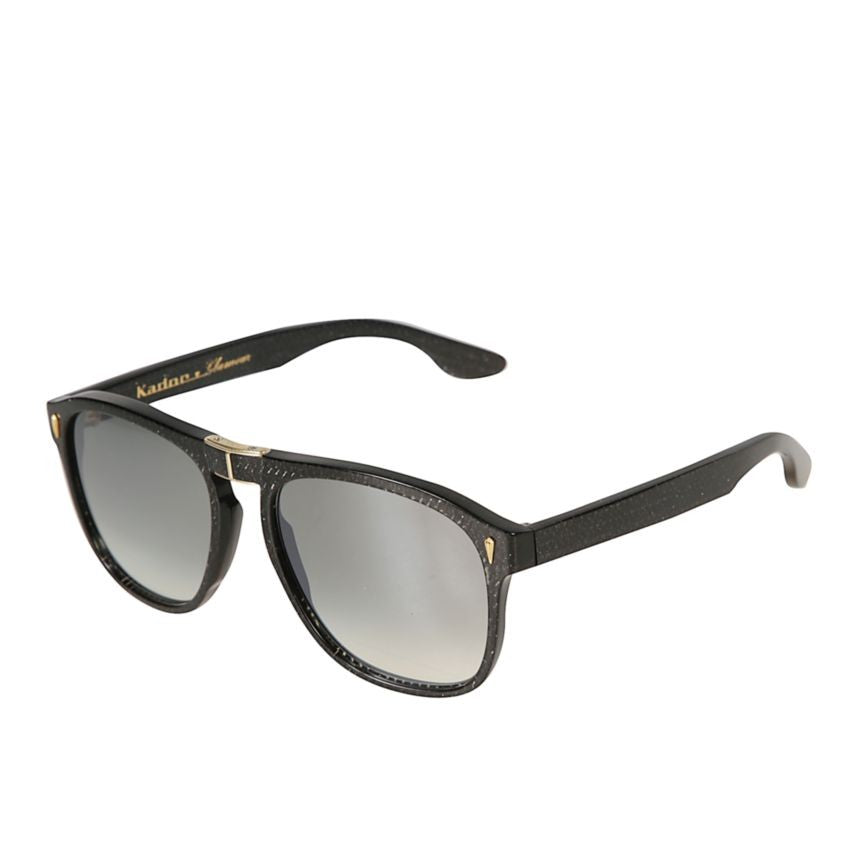 Kador Gipsy Flag Glamour Textured Black Frame Sunglasses