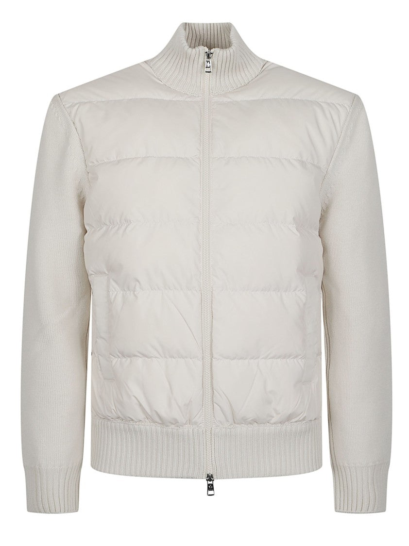 Moncler Quilted Virgin Wool-Blend Tricot Cardigan
