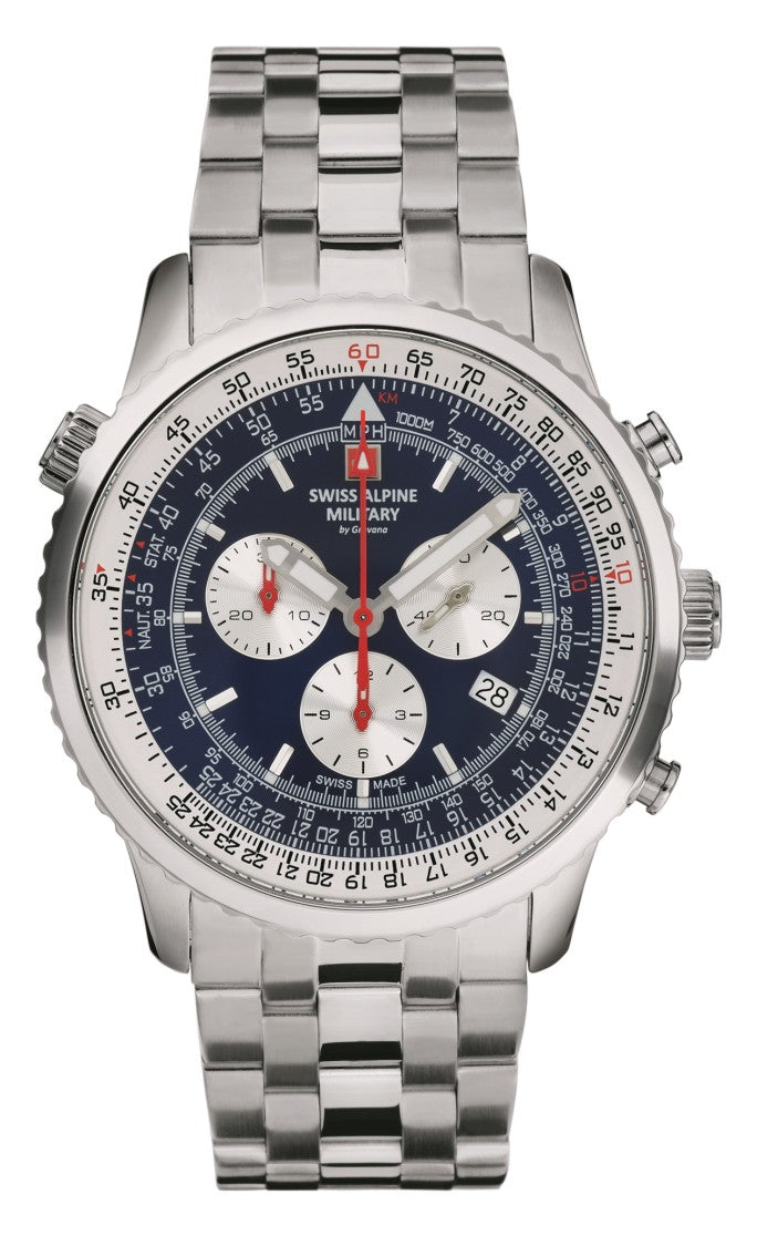 Swiss Alpine Military Chronograph Swiss Alpine Military Watch With Slide Rule Bezel