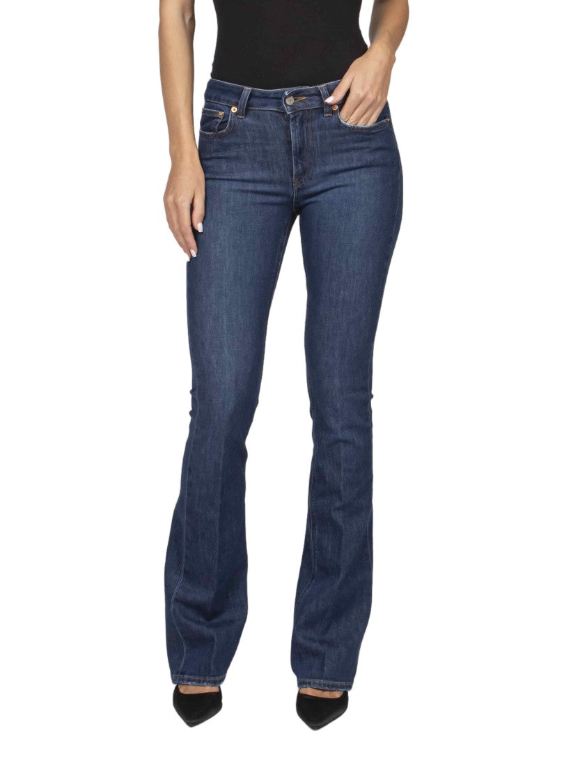 Dondup Newlola Deep Indigo Flare Jeans