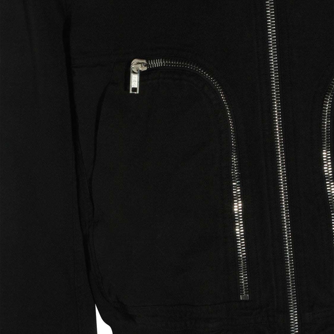 Drkshdw By Rick Owens Minimalist Black Jacket With Zipper Details