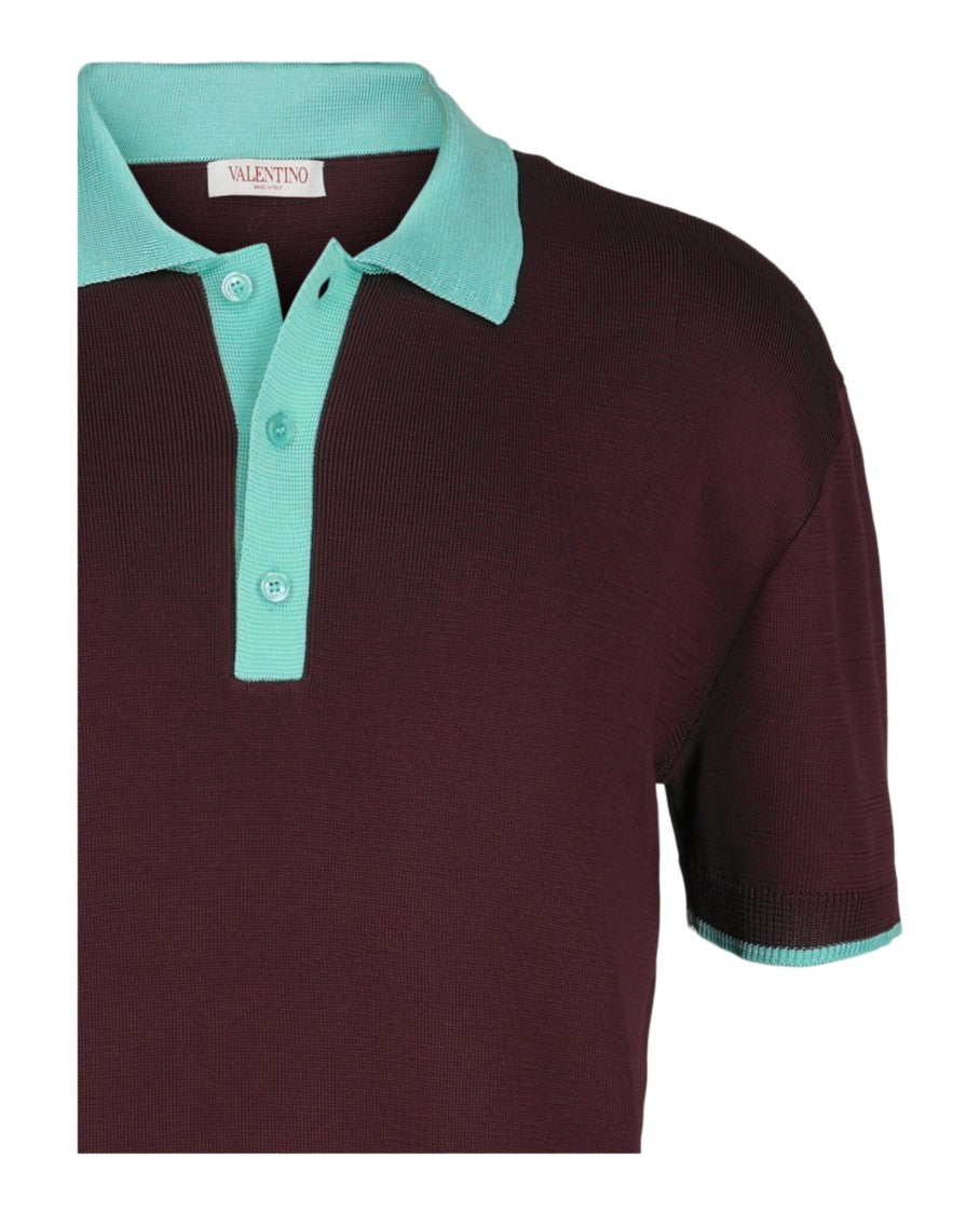 Valentino Slim Fit Knit Polo Shirt