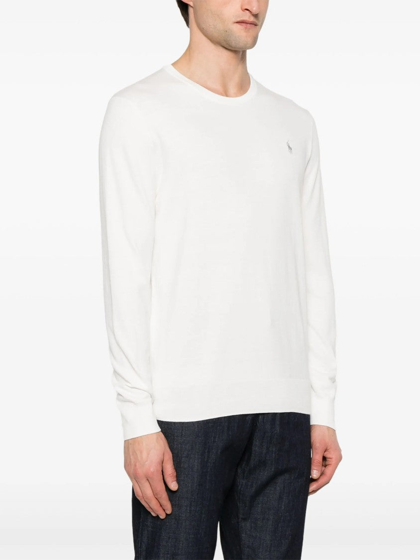 Polo Ralph Lauren Neutral Pullover Minimalist Crew Neck Sweater