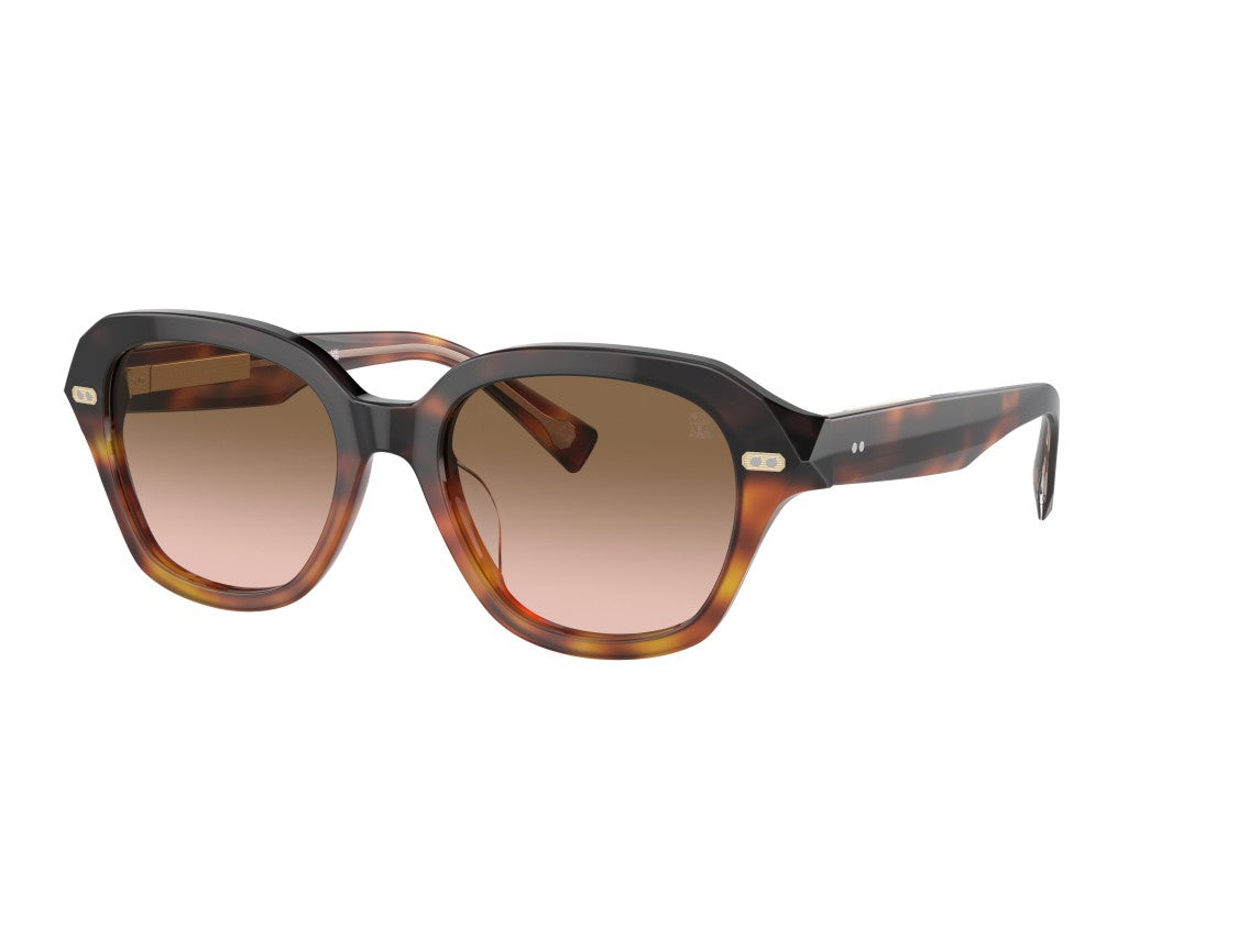 Brunello Cucinelli Gold 0Bc4004s Tortoiseshell Acetate Oversized Square Sunglasses