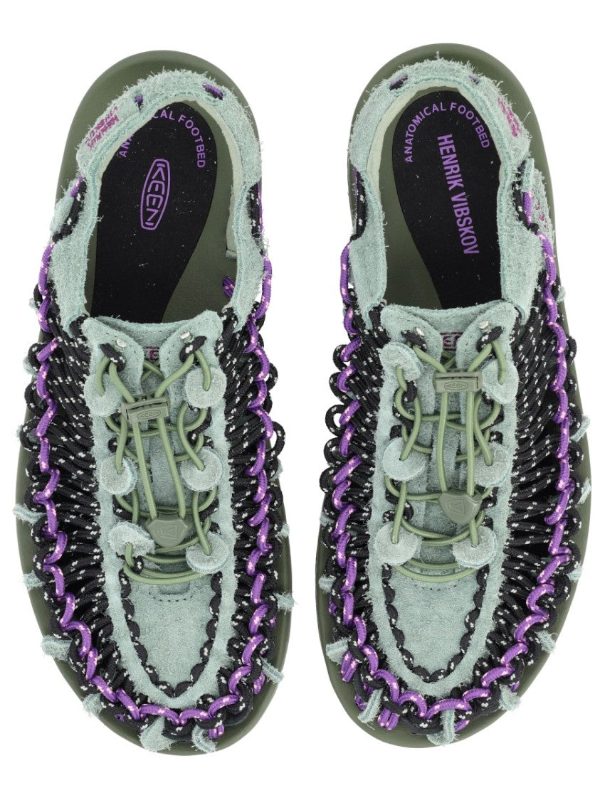 Keen Muted Green Uneek Lea Woven Sandal