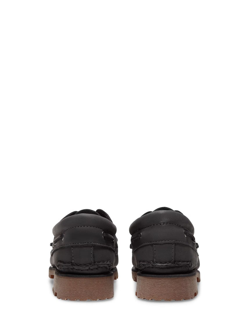 Timberland Classic Boat Shoes With Dark Grey Nubuck Upper