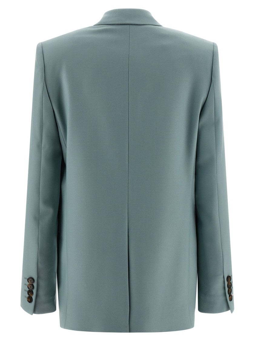 Stella Mccartney Tailored Double-Breasted Wool Blazer With Peak Lapels