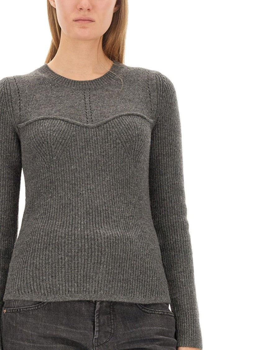 Isabel Marant Fitted Ribbed Texture Sweater