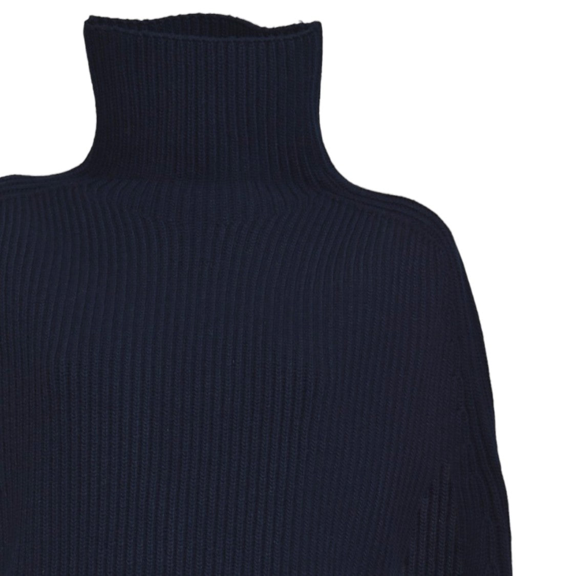 Jil Sander Ribbed Knit Cape Sweater