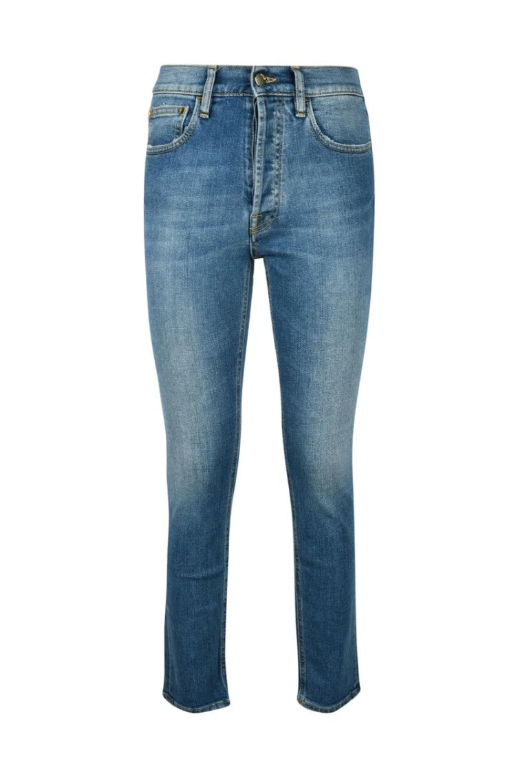 Cycle Blue Mid-Rise Denim Jeans