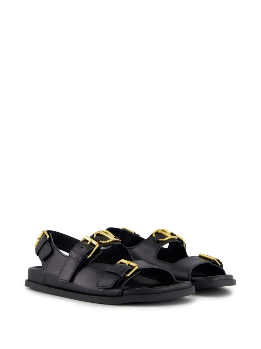 Valentino Garavani Flat Sandals With Vlogo Buckles