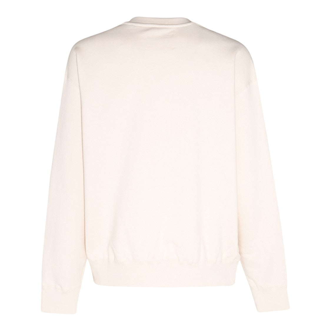Jil Sander Off-White Crew Neck Sweater With Subtle Logo