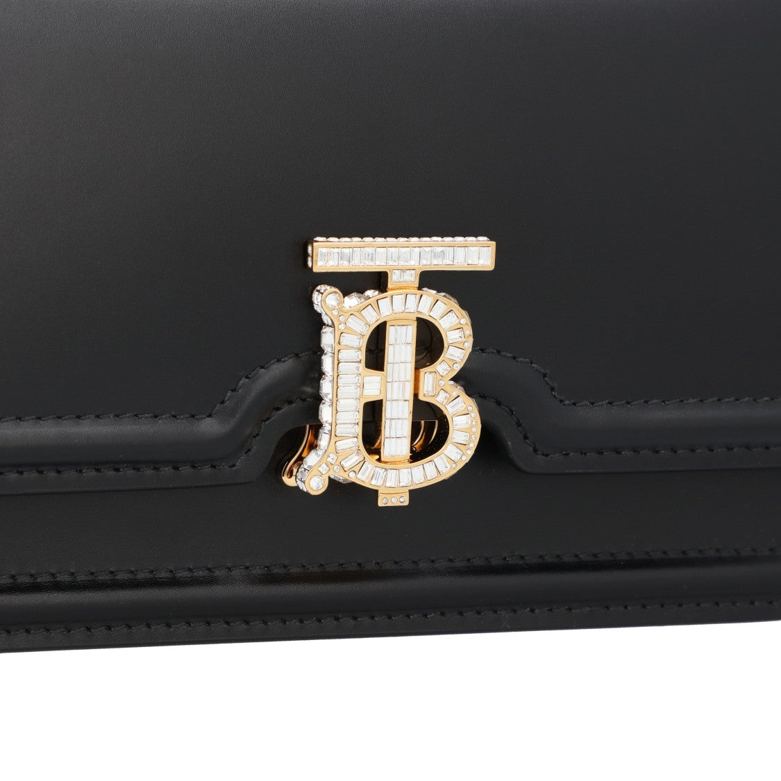 Burberry Tb Embellished Foldover Shoulder Bag