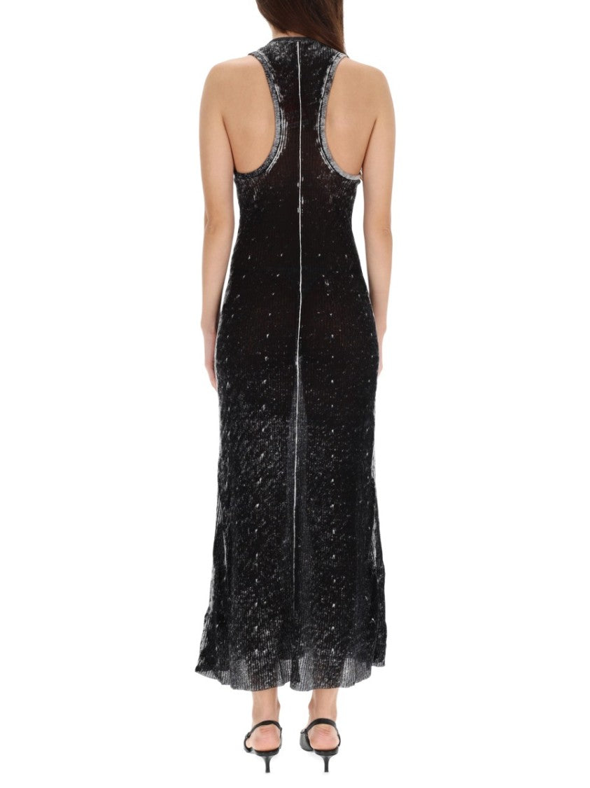 Diesel M-Rab Racerback Textured Midi Dress