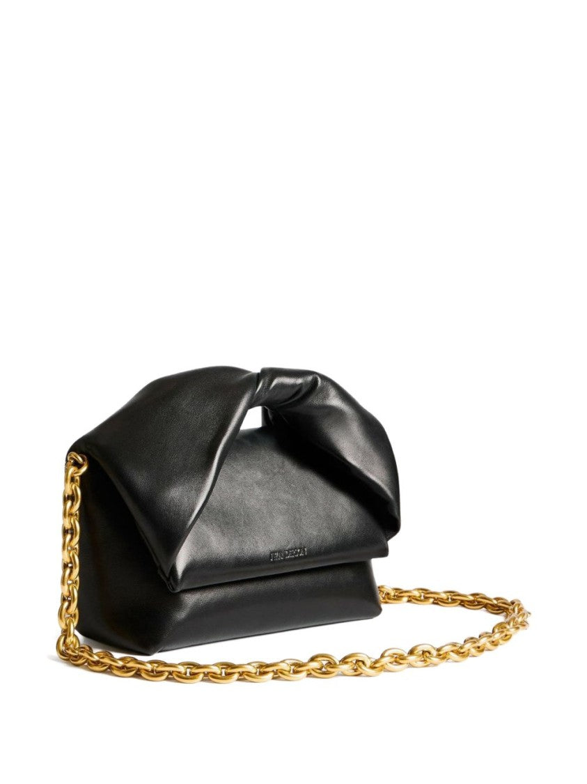 J. W. Anderson Structured Black Full-Grain Lamb Leather Bag