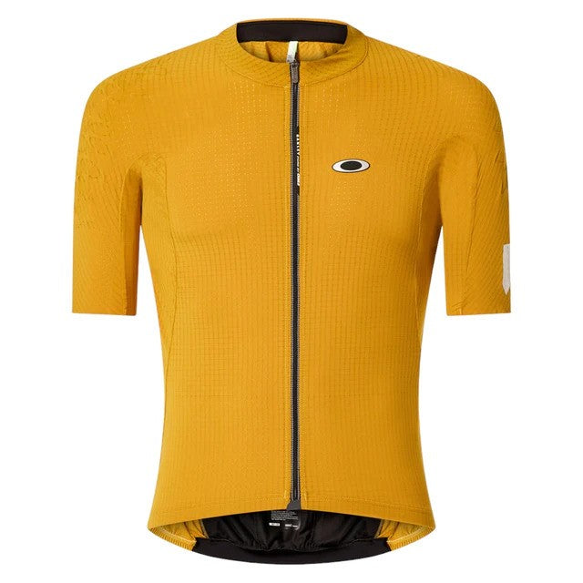 Oakley Yellow Pinstripe Short Sleeves Jersey