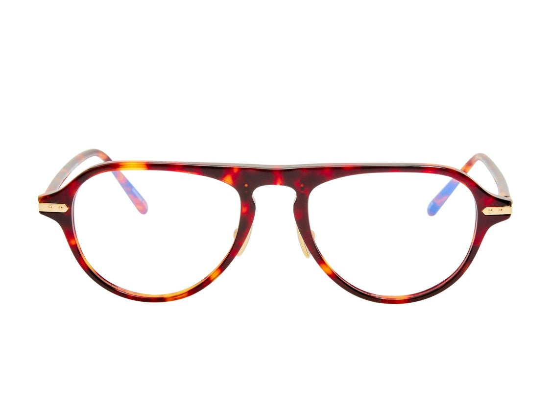 Linda Farrow Tortoiseshell Lf103a Acetate Aviator Eyeglasses