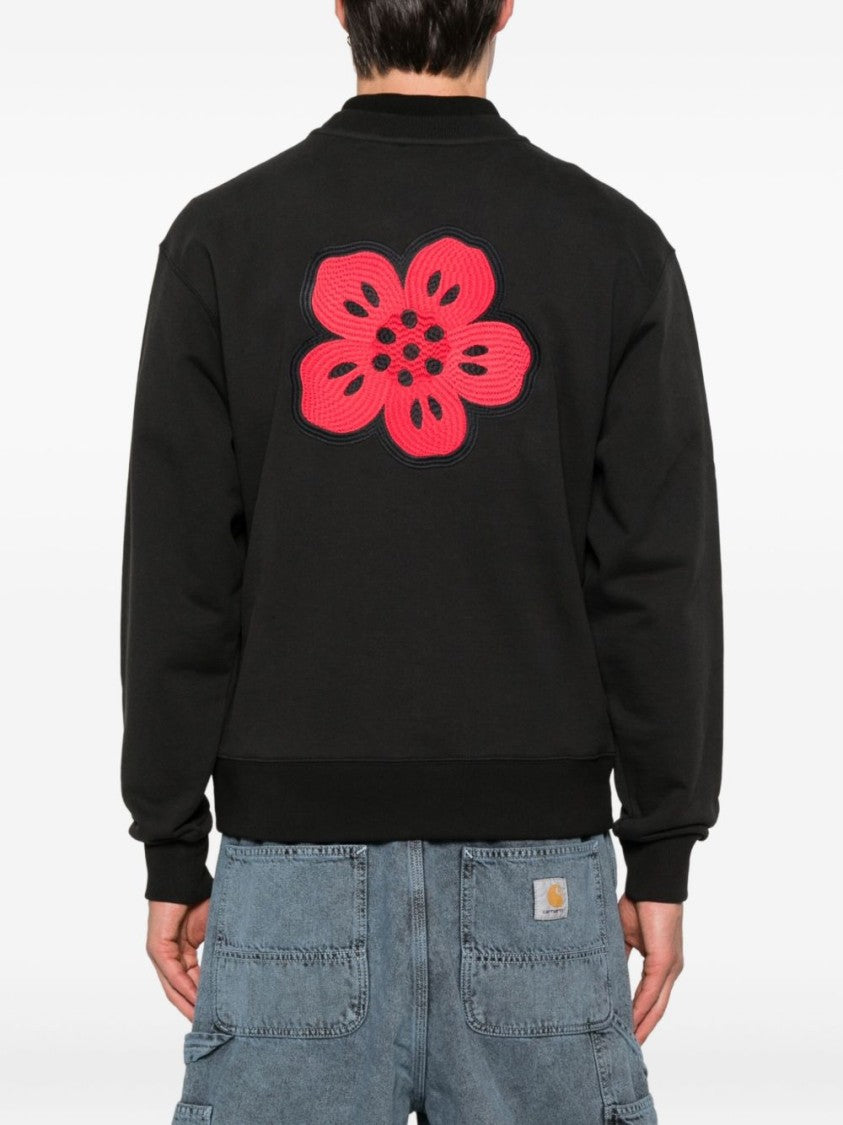 Kenzo Black Embroidered Boke Flower Sweater