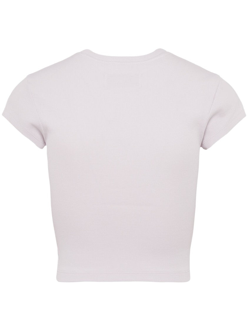 Vivienne Westwood Fitted Cropped T-Shirt With Colorful Embroidered Emblem