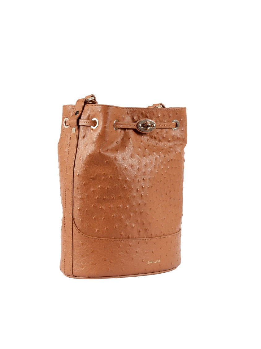 Zanellato Srl Green Corte Cactus Textured Bucket Bag