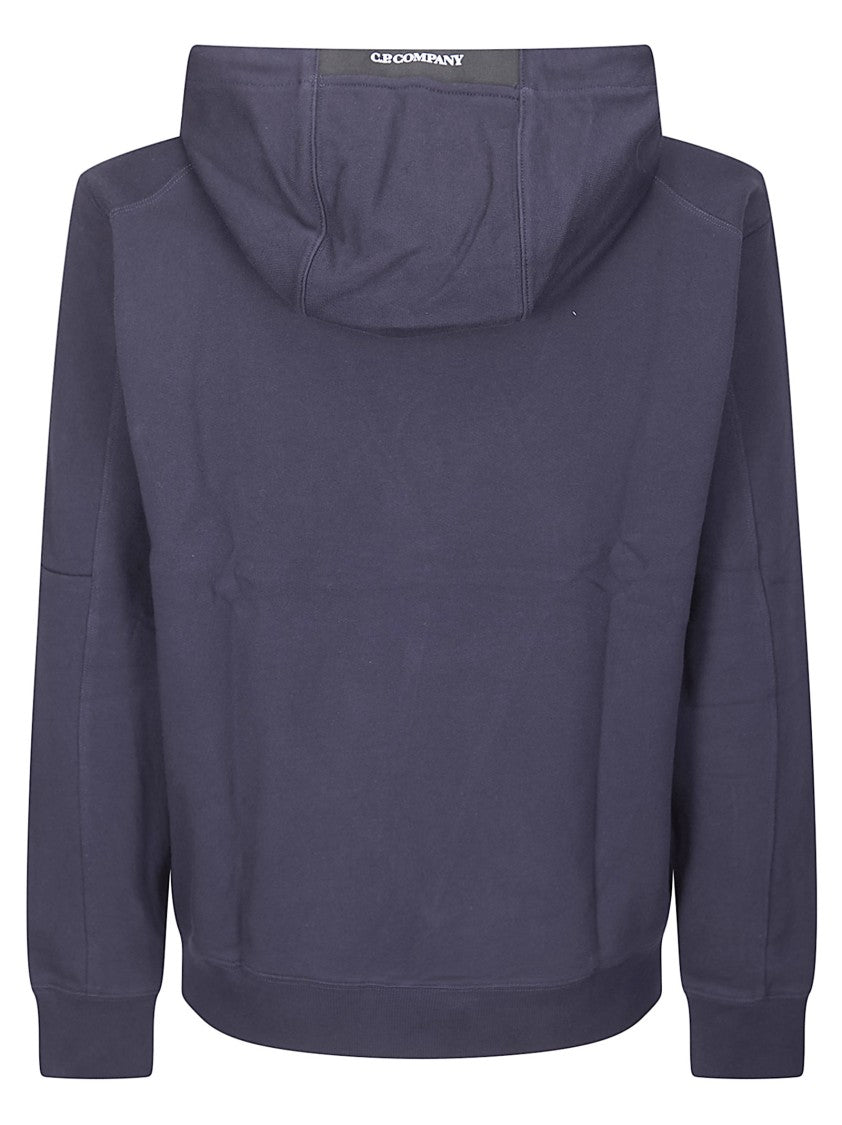 C.P. Company Felpa Diagonal Raised Fleece Hooded Lens