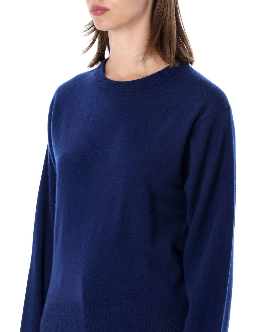 Extreme Cashmere March Lightweight Ribbed Cashmere Crewneck Sweater