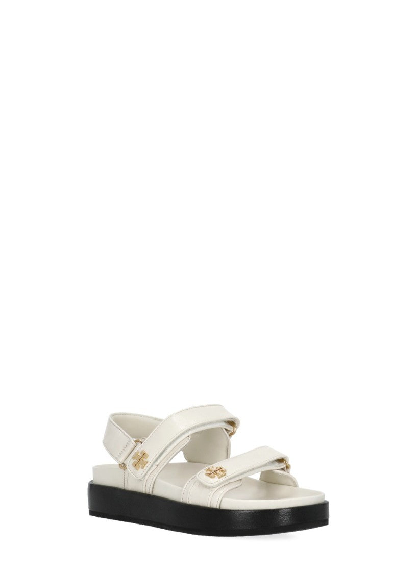 Tory Burch Ivory Kira Ankle Strap Sandals