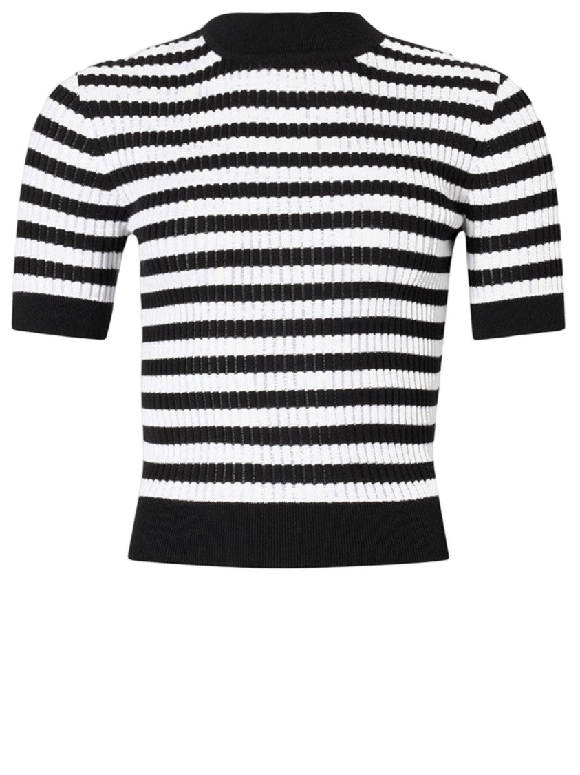 Patou Cotton Sweater With Striped Pattern