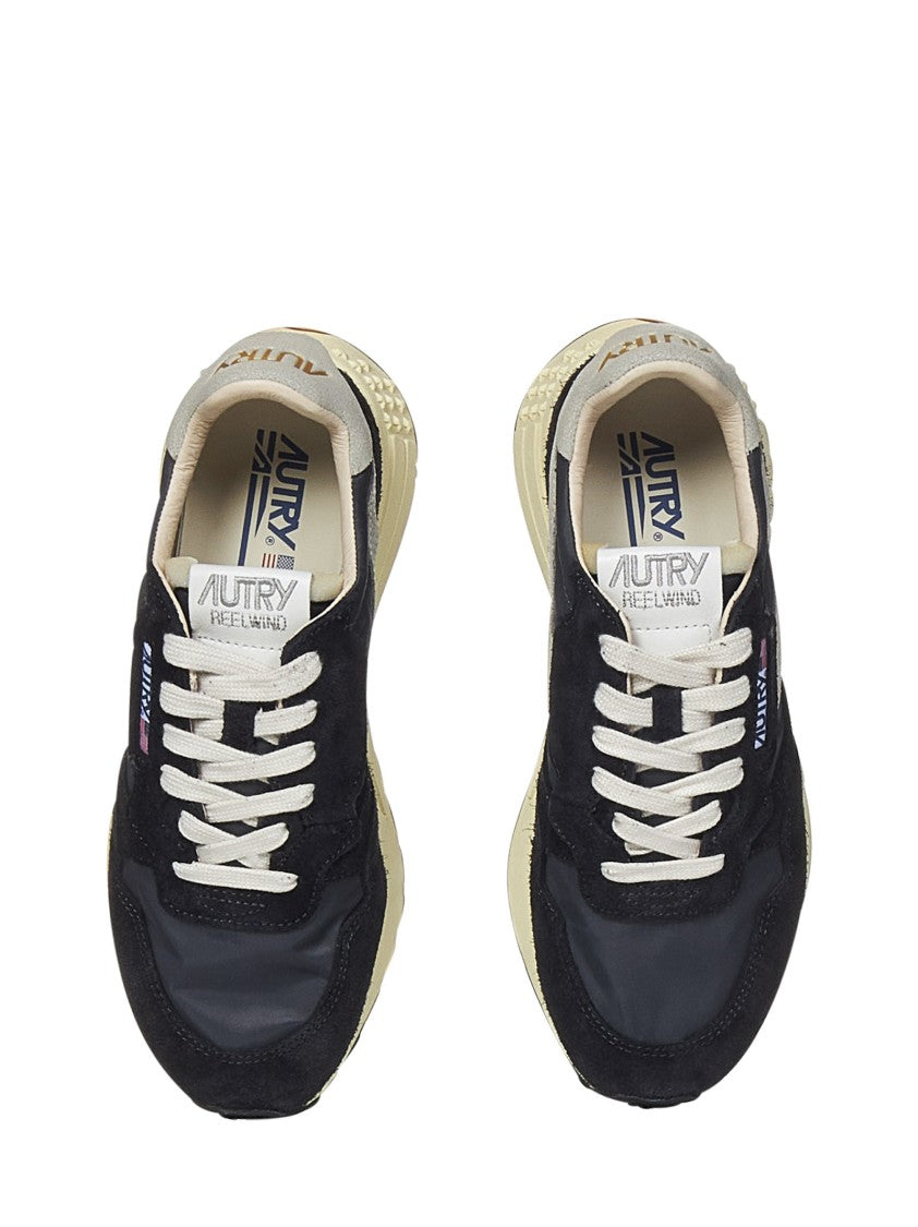Autry Black Suede Reelwind Low