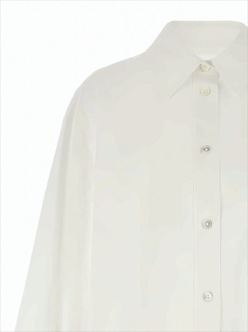 Isabel Marant Classic White Cotton Button-Up Shirt With Pleated Back Detail