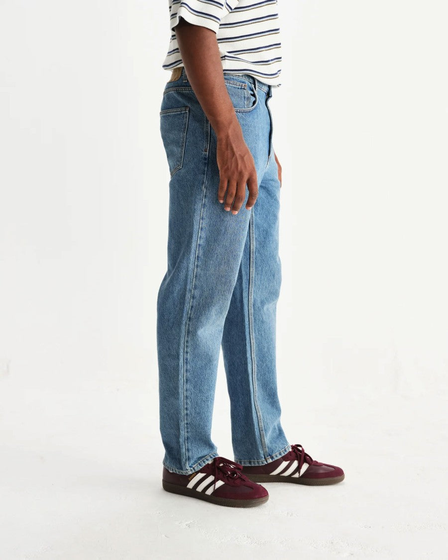 Wax London Russel Straight Fit Jeans In Vintage Denim