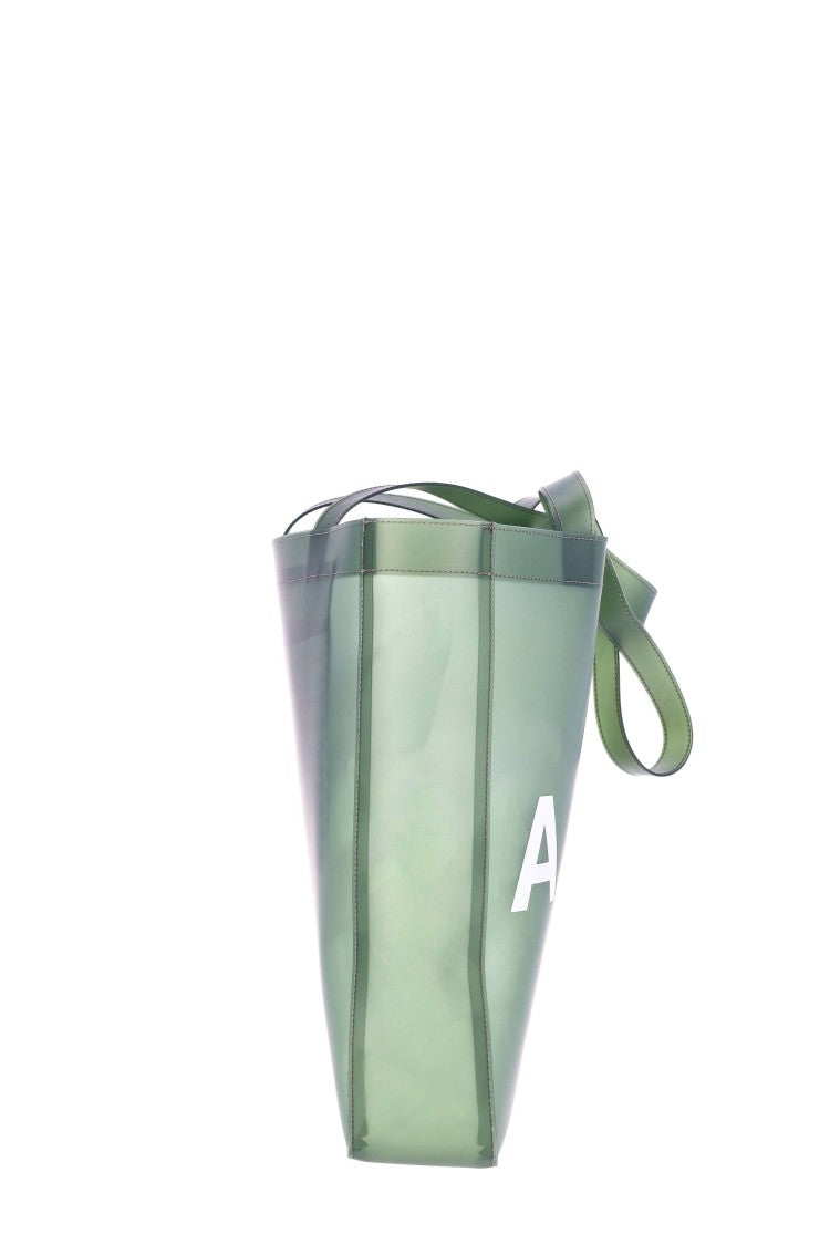 A.P.C. Lou Transparent Kaki Tote Bag