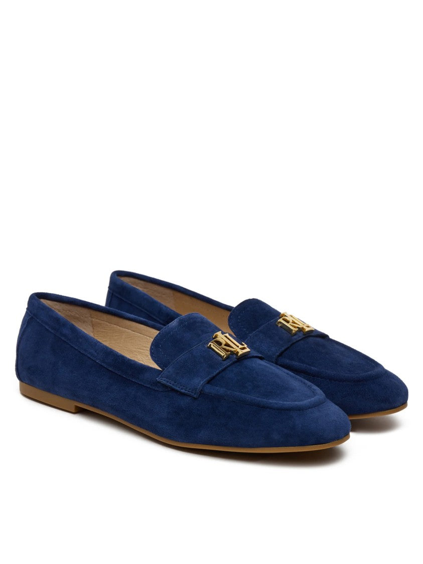 Lauren Ralph Lauren Navy Blue Averi Iii Suede Loafers