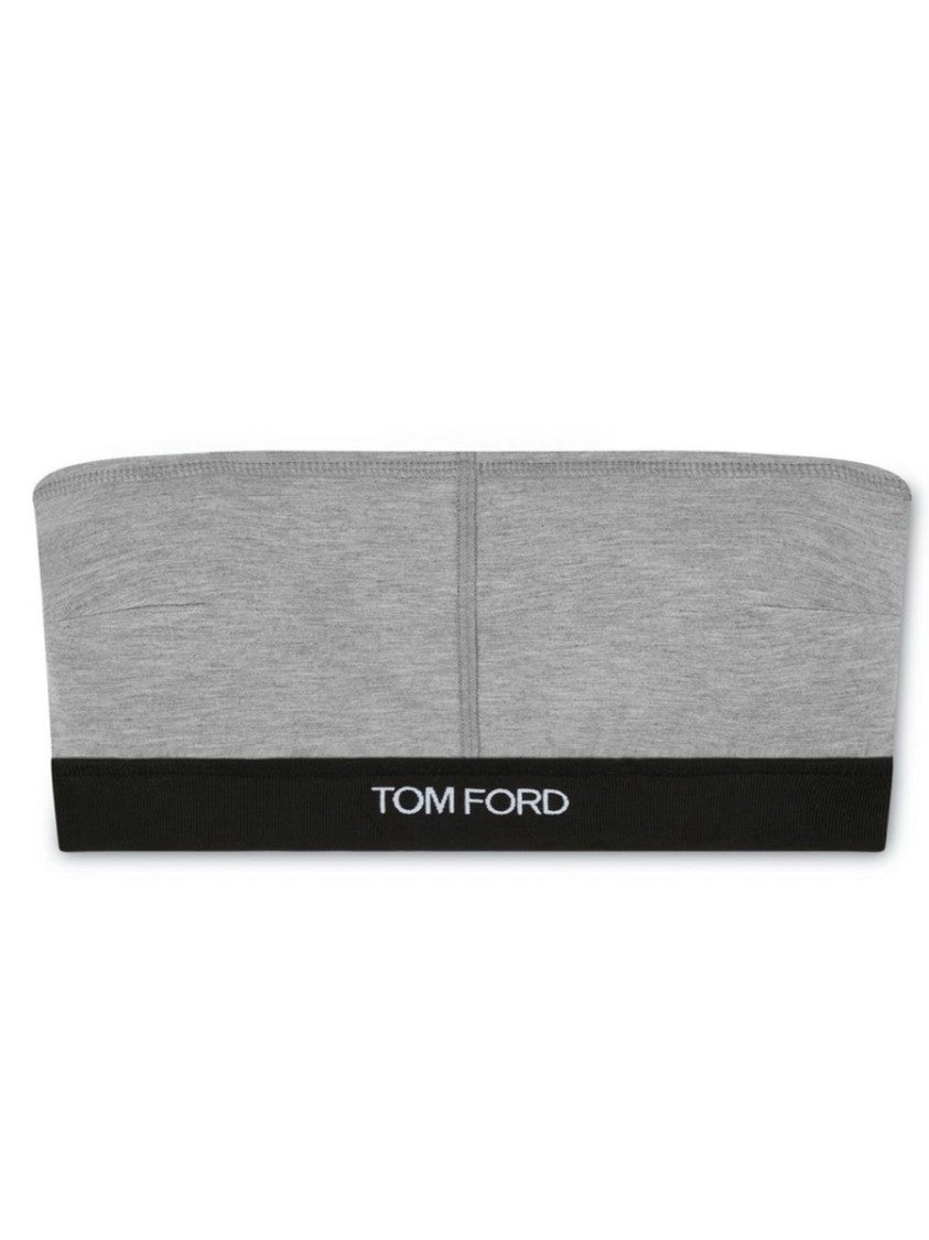 Tom Ford Grey Signature Modal Bandeau Tank Top