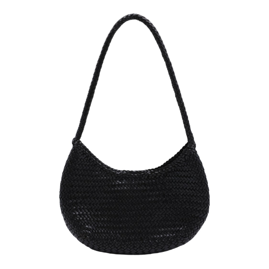 Dragon Diffusion Crescent-Shaped Woven Bag With Braided Strap
