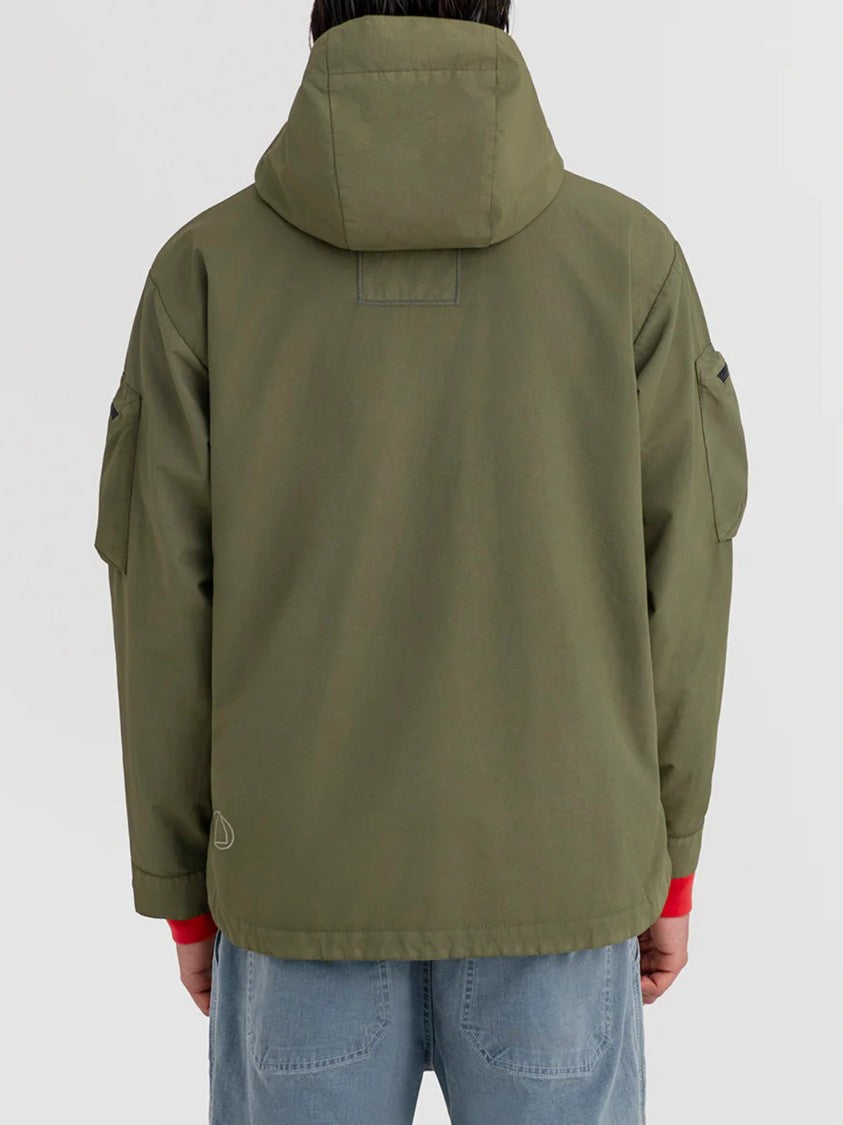 Murphy & Nye Green Sheet Boxy Fit Utility Hooded Jacket