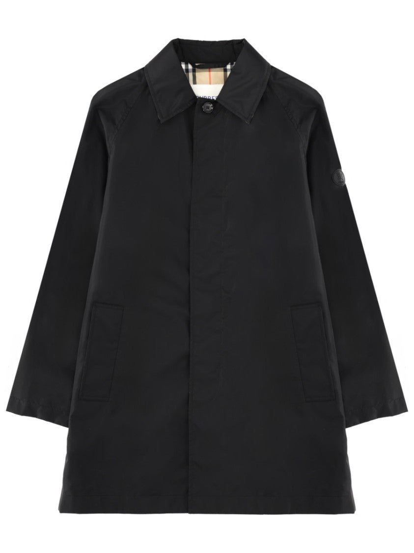 Burberry Polyamide Interior Checkered Lining Coat