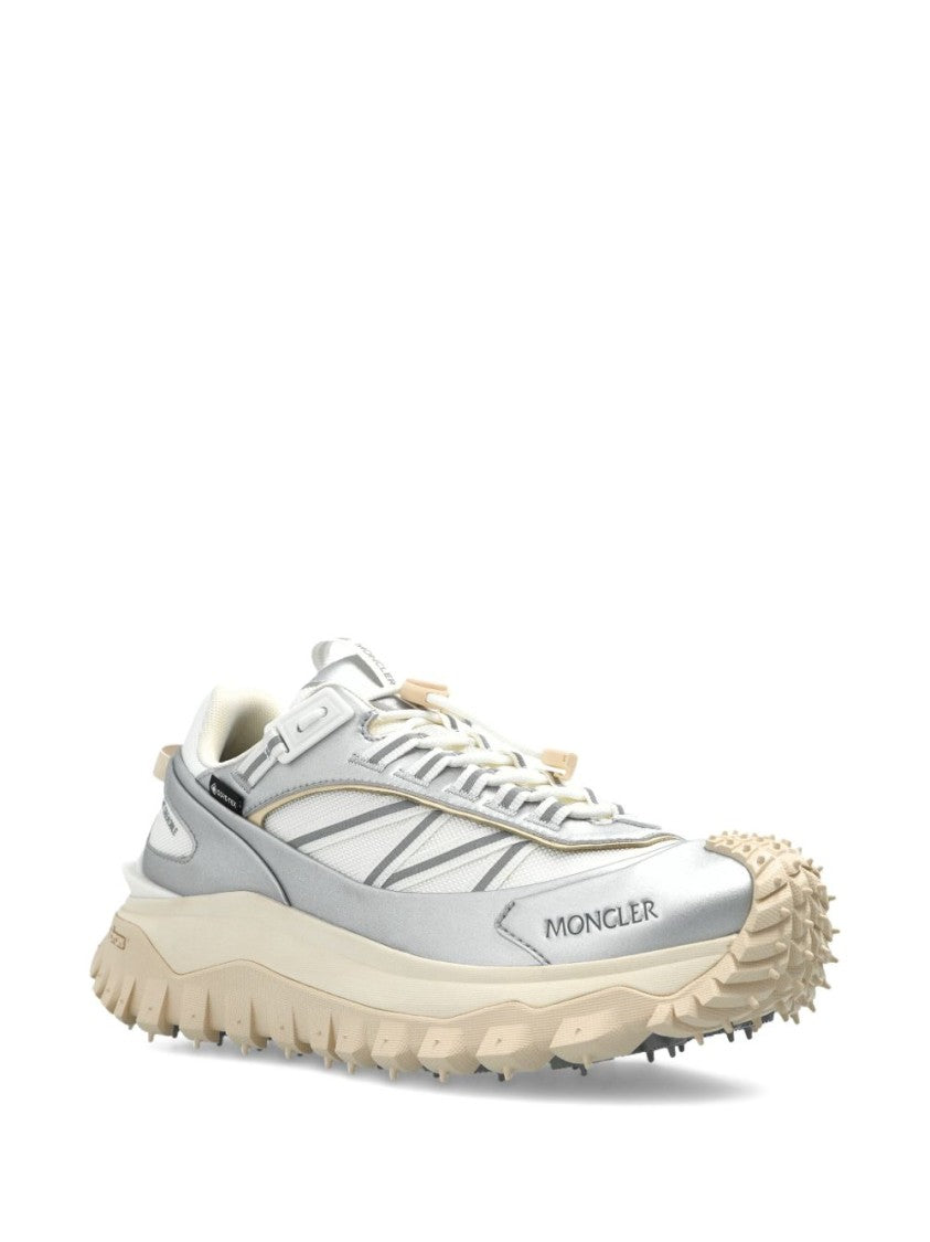 Moncler Silver Polyamide Moncler Argento Sneakers