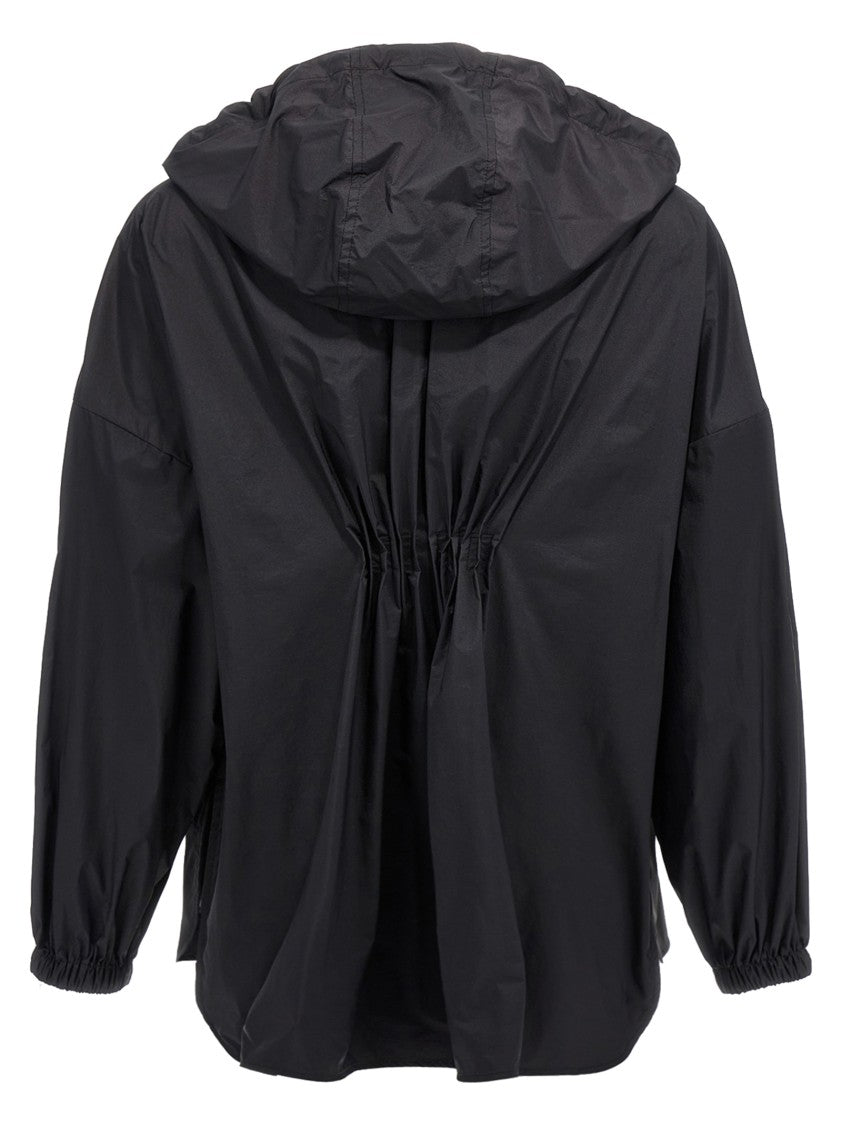 Moncler Ruffled Windbreaker With Removable Hood
