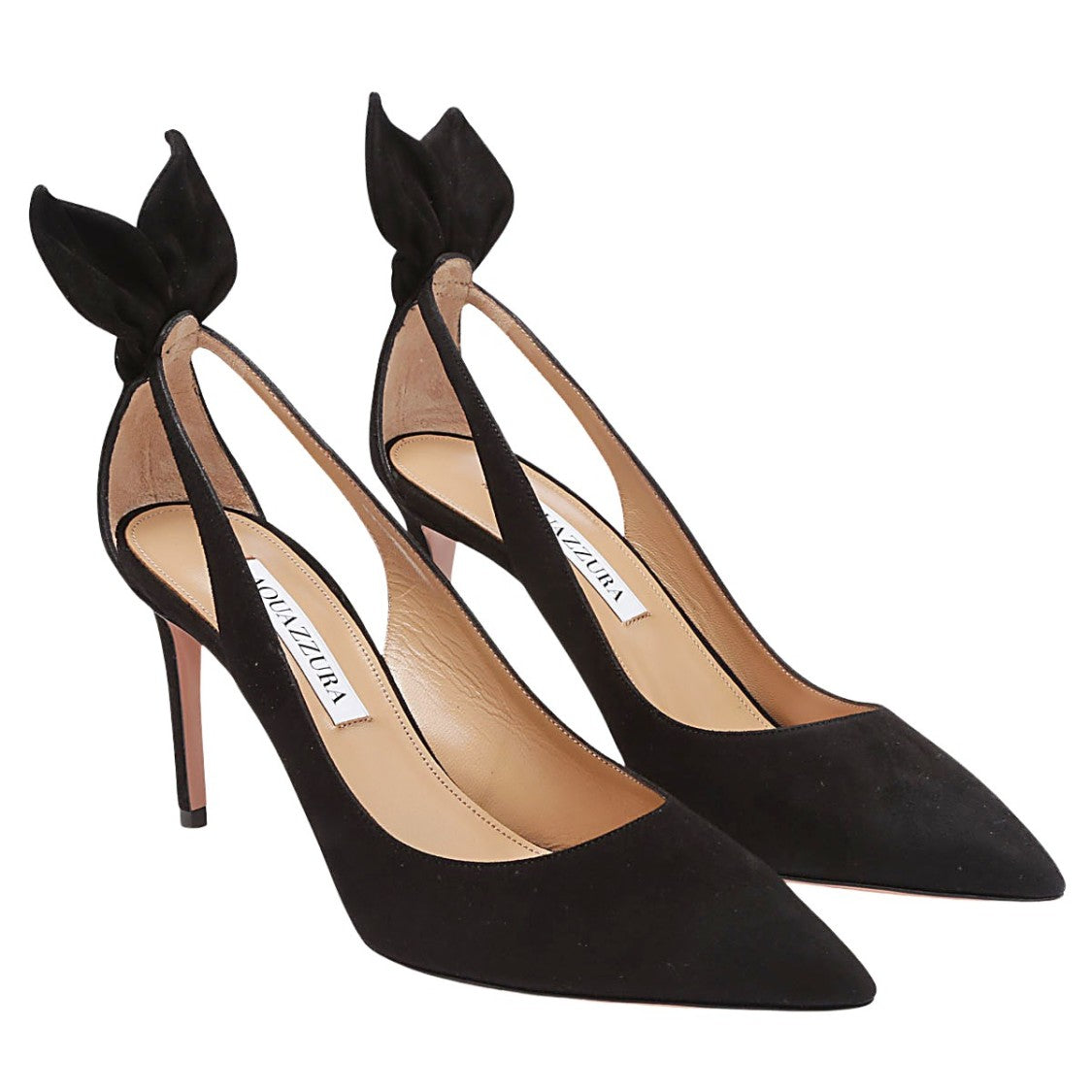 Aquazzura Pointed-Toe High Heels With Distinctive Bow Detail