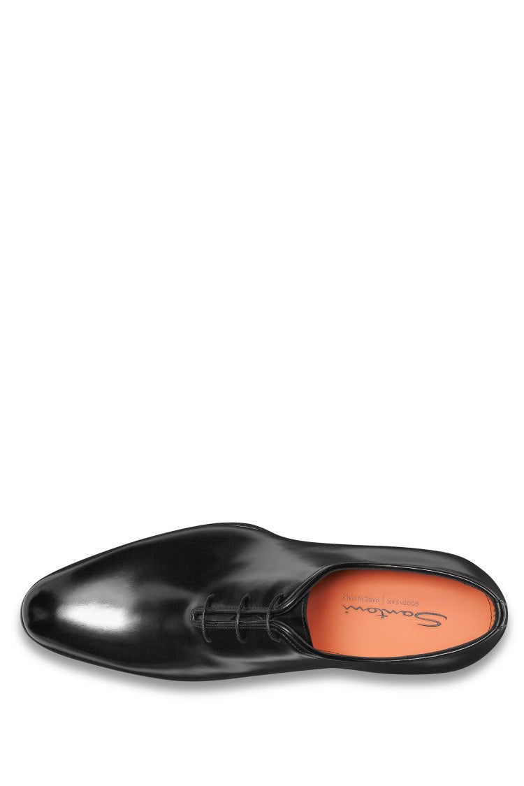 Santoni Antiqued Leather Oxford Shoes