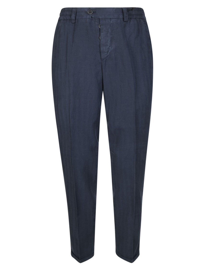Pt01 Pt01 Tapered Carrot Fit Cotton Trousers