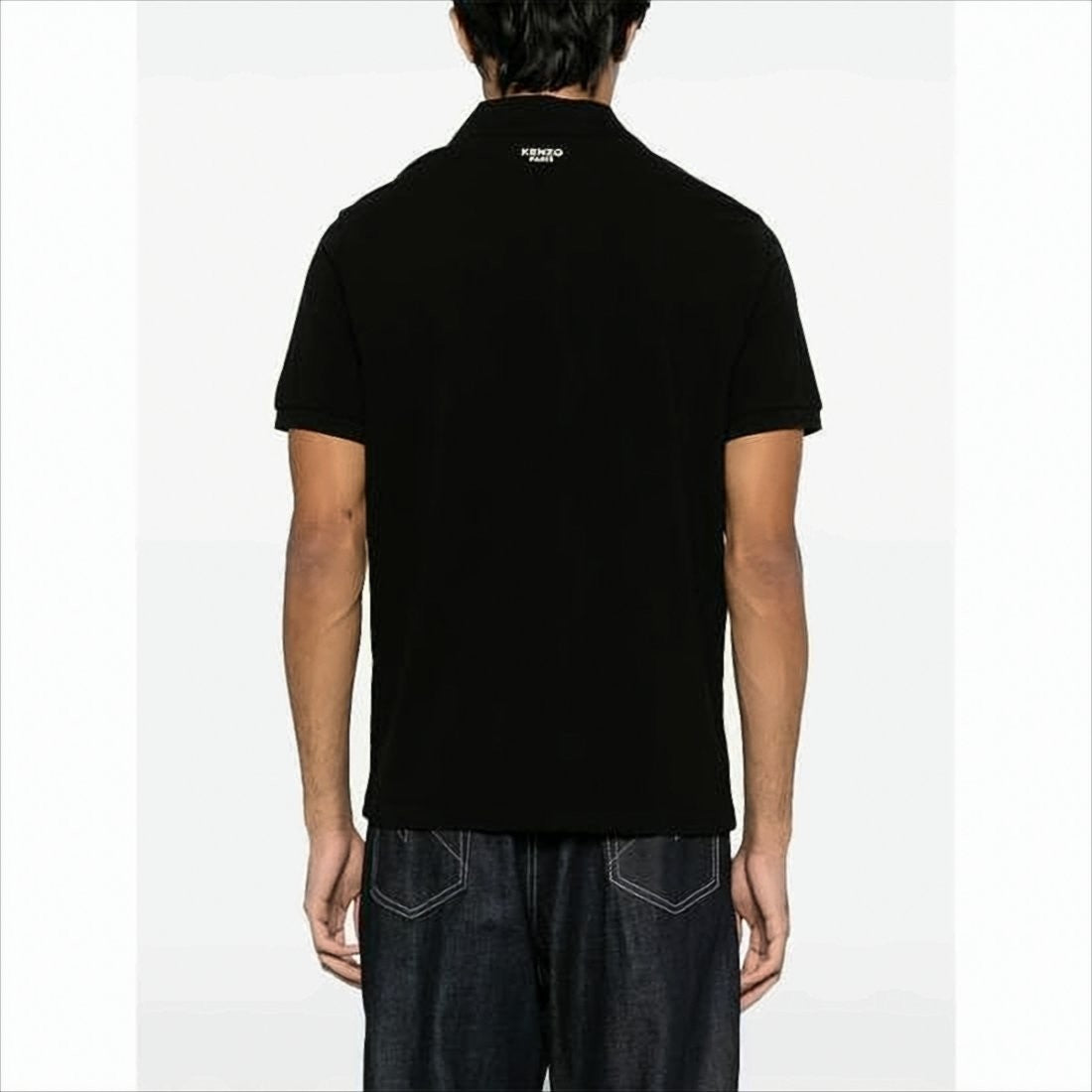 Kenzo Short-Sleeve Polo Shirt With Embroidered Flower Detail