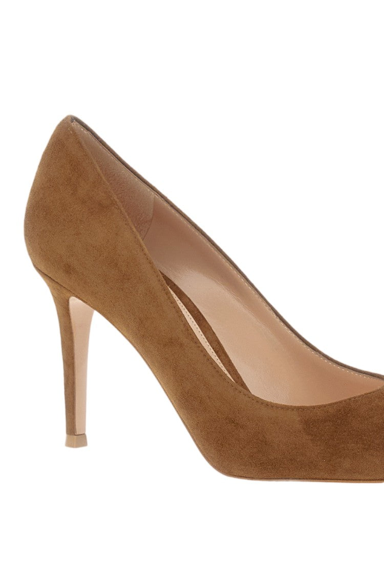 Gianvito Rossi 85Mm Suede Stiletto Heel With Pointed Toe And Seamless Design