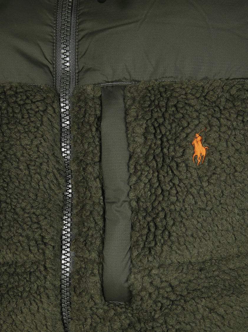 Polo Ralph Lauren Plush Bomber Jacket With Removable Hood