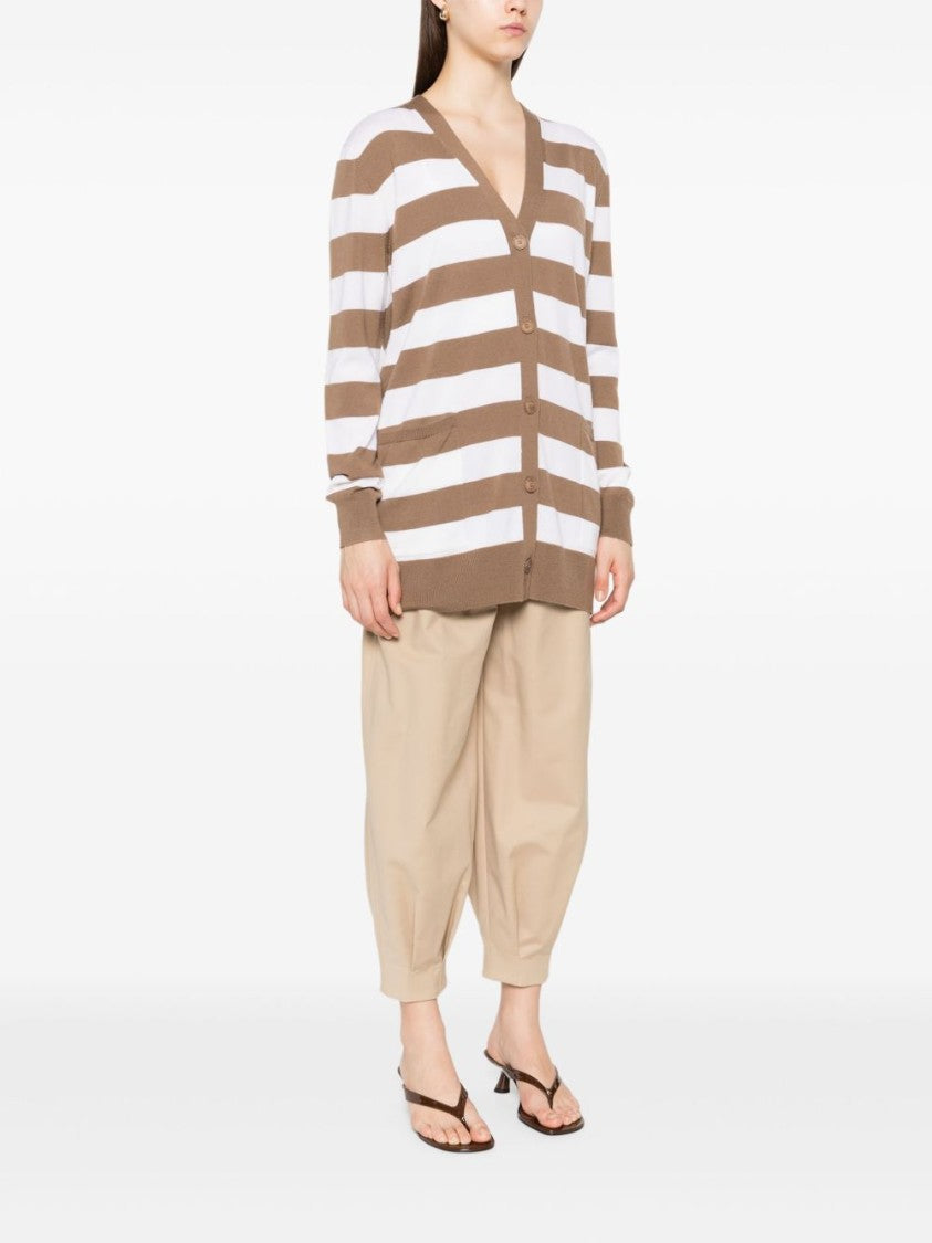 Max Mara Striped Relaxed Cardigan