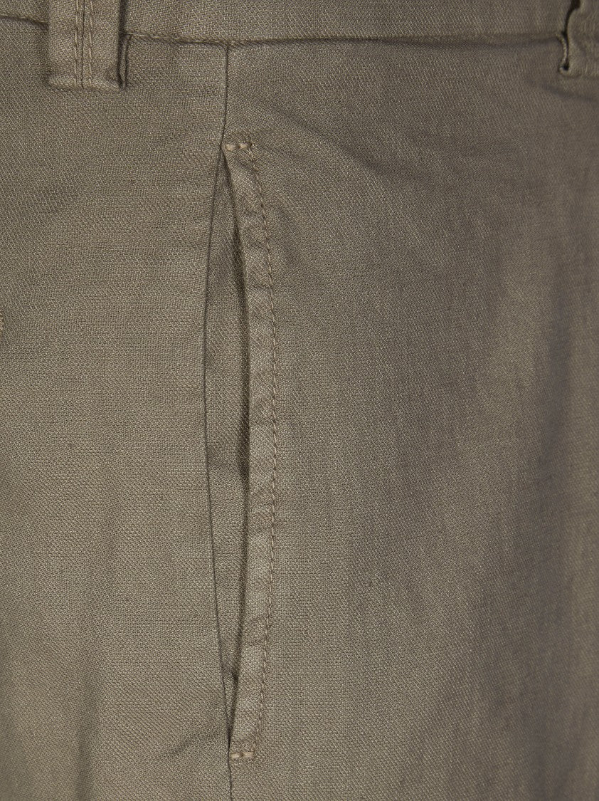 Berwich Washed Textured Tapered Leg Pants