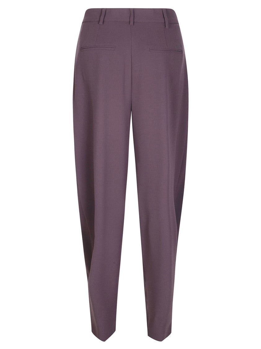The Andamane Tracy Low-Rise Pleated Wide-Leg Pants