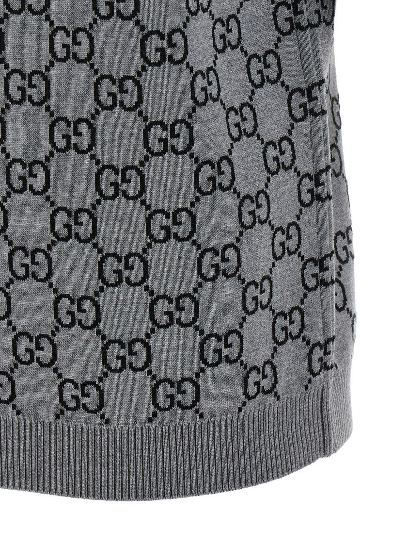 Gucci Reversible Sweater Gg Jacquard