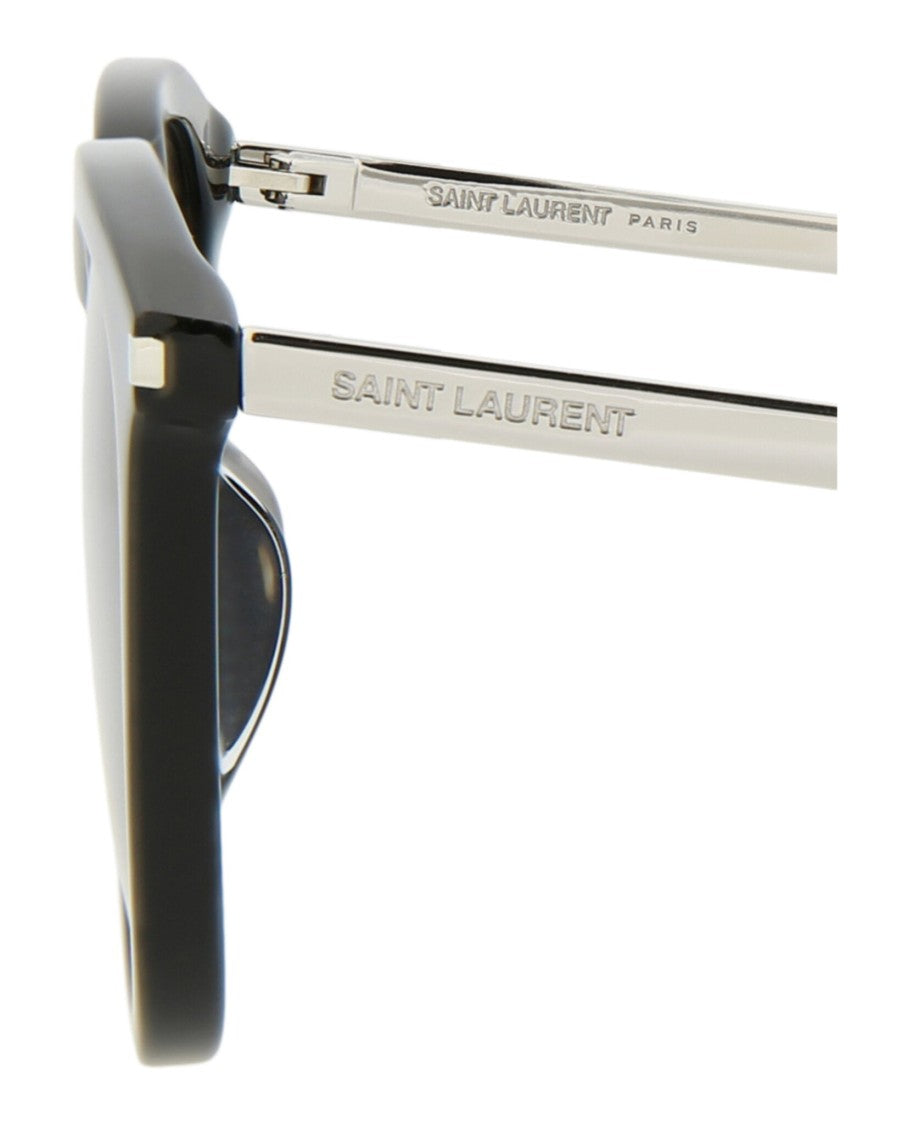 Saint Laurent Square-Frame Acetate Sunglasses With Metal Temples